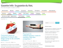 Tablet Screenshot of gazetteinfo.fr